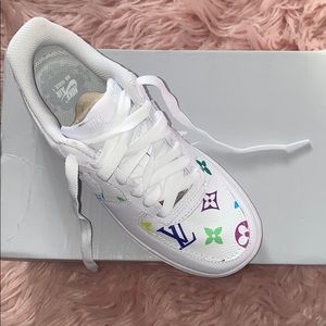 Customized LV Air Force ones
